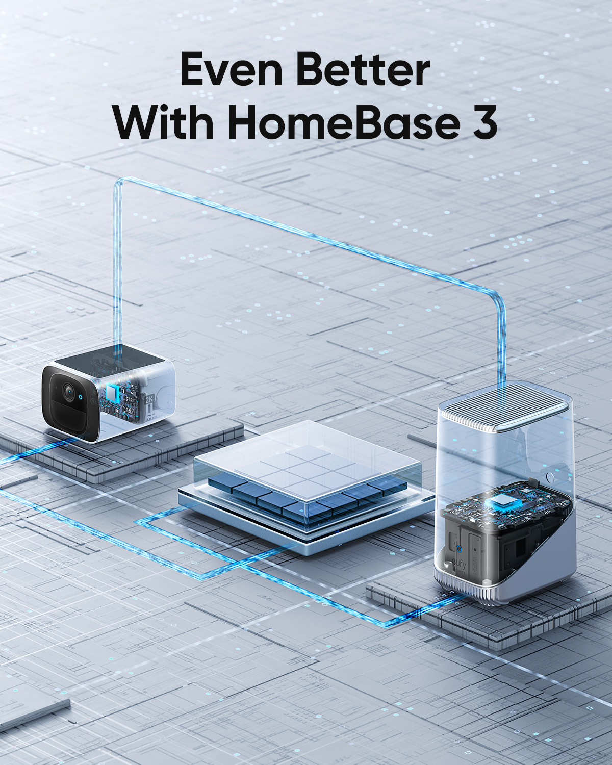 Caméra de surveillance extérieure Eufy SoloCam S220 sans fil + panneau solaire – Image 2